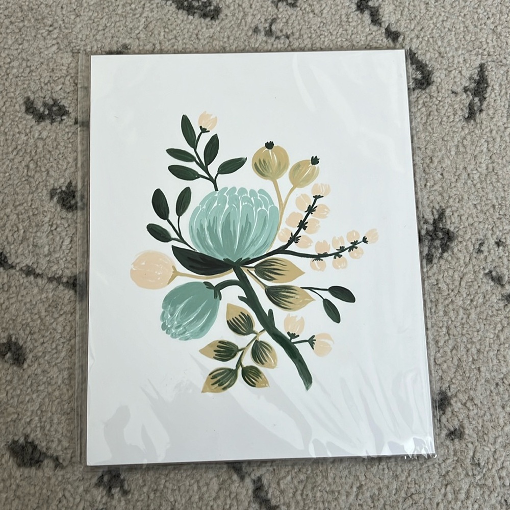 Rifle Paper Co. Art Print Blue Botanical Flowers - New